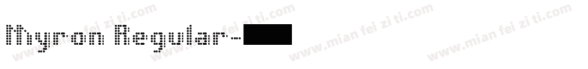 Myron Regular字体转换